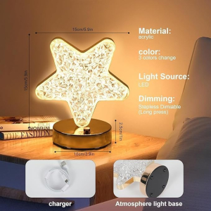 Star Shape Crystal Diamond Lamp