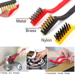 3 Pcs Wire Brush Set