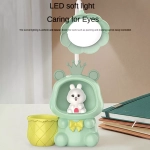 Space Rabbit Led Table Lamp With Pencil Holder