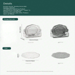 6 Pcs Plexiglass Serving Plates