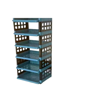 6 Layer Plastic Book Shelf