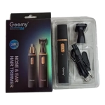 Geemy 3138 Rechargeable 2 In1 Nose & Ear Hair Trimmer