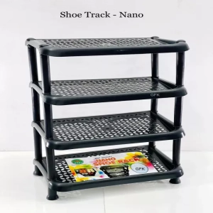 4 Tier Plastic Shoe Long Rack