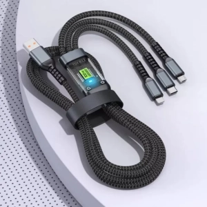 100W 3 In 1 Fast Charging Cable