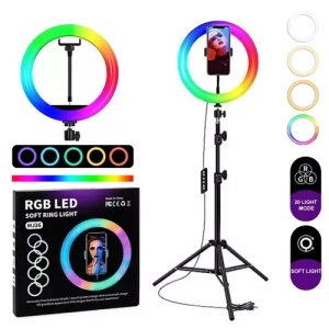 RGB Led Ring Light With Stand - MJ26