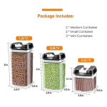 6 Pcs Airtight Food Storage Containers Set