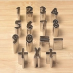 15 Pcs Stainless Steel Number Cookie Cutter