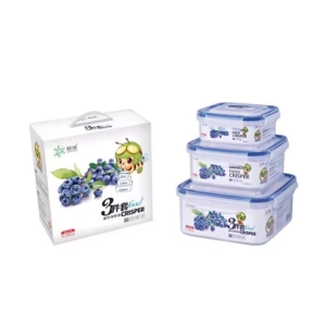 Box Shape 3 Pcs Food Crisper