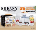 Sokany  4 In 1 Juice Extractor SK-4008