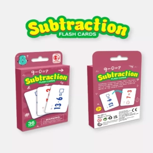 Subtraction Flash Cards