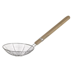 Stainless Steel Strainer With Wooden Handle