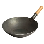 34cm Chinese Wok Pan With Wood Handle