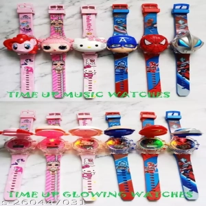 Cartoon Design Music & Glow Kids Digital Watch