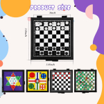 5 In 1 Magnetic Chess And Ludo Family Game