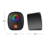 Kisonli X11 RGB Gamer PC Mini USB Speaker