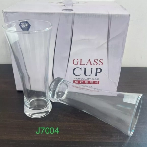 6 Pcs Long Glass Cup - J7004