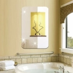 Square Shape Sticker Mirror 30cm x 40cm