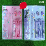 6 Pcs Skipping Rope With Stationery Set