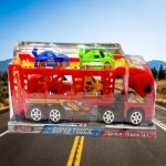 Heavy Load Truck With 4 Cars Toy