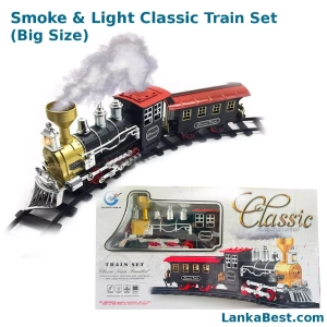 Classic Train Set Toy with Smoke