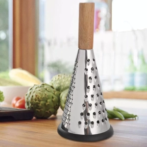 Conical Grater with Wooden Handle