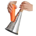 Conical Grater with Wooden Handle