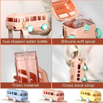 Bus Shaped Kids Water Bottle - 500ml