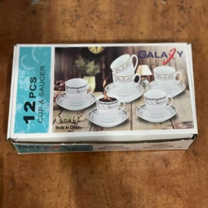 Galaxy 12 Pcs Cup & Saucer Set - 180CC