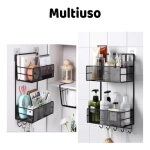 2 Tier Hanging Bathroom Shelf With Hook