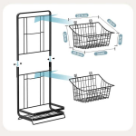 3-Tier Metal Fruit Basket Stand