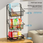 3-Tier Metal Fruit Basket Stand