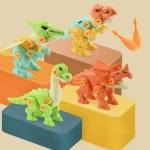 4 Pcs DIY Assembly Dinosaur Toys