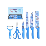 Flower Design 6 Pcs Knife Set