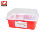 Plastic Plate Rack With Lid - Large