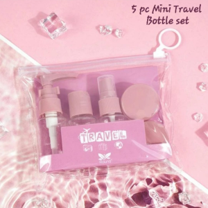 5 Pcs Mini Travel Bottle Set - Refillable