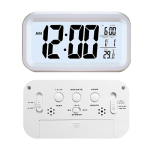 LCD Display Digital Alarm Clock - (Battery)