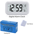 LCD Display Digital Alarm Clock - (Battery)