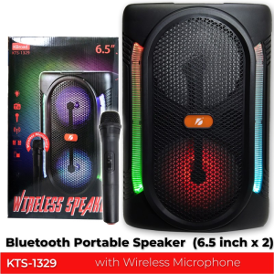 KTS-1329 Portable Bluetooth Karaoke Speaker With Wireless Mic