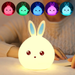 Silicone Cute Bunny Night Lamp - Rechargeable