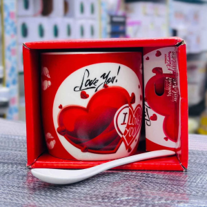 Love & Coffee Design Tea Mug Gift Set