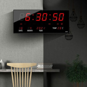 Led Wall Digtal Alarm Clock With Calendar