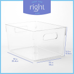 Clear Plastic Storage Bin