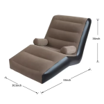 Inflatable Bed Sofa With Armrest