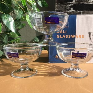 6 Pcs Delisoga Ice Cream Cup Glass Set - Y4002