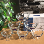 6 Pcs Delisoga Ice Cream Cup Glass Set - Y4002