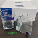 6 Pcs Delisoga Square Glass Cup Set - JS6001-3