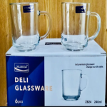 6 Pcs Deli Glass Mug Set - ZB24