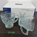 6 Pcs Deli Fish Scale Design Glass Mug - CF029