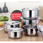 My Home 5pcs Stainless Steel Soup Pot