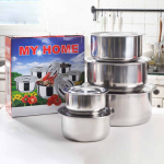 My Home 5pcs Stainless Steel Soup Pot